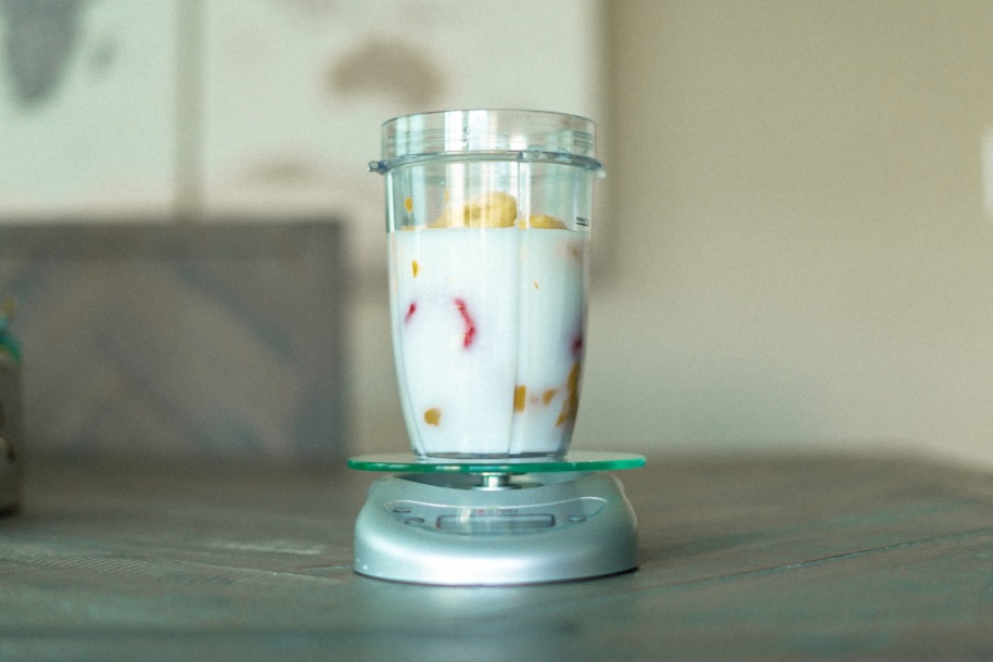 Muscle Building Shake Strawberries and Bananas