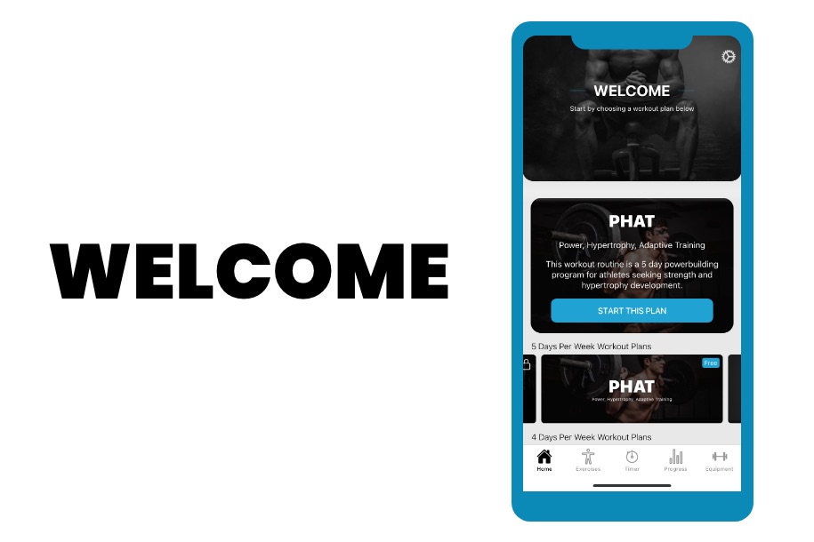 PHAT Welcome Screen
