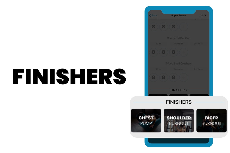 PHAT app finishers