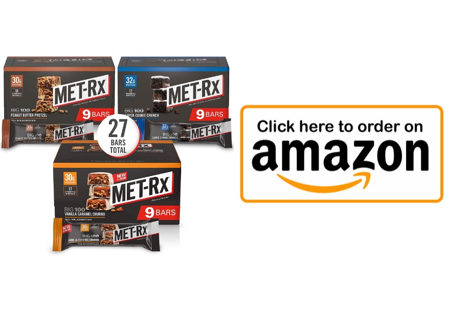 MET-Rx Colossal Protein Bar Best High Calorie Snacks for Bulking