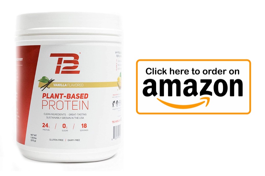 TB12 Vanilla Vegetarian Protein Powder for Muscle Gain